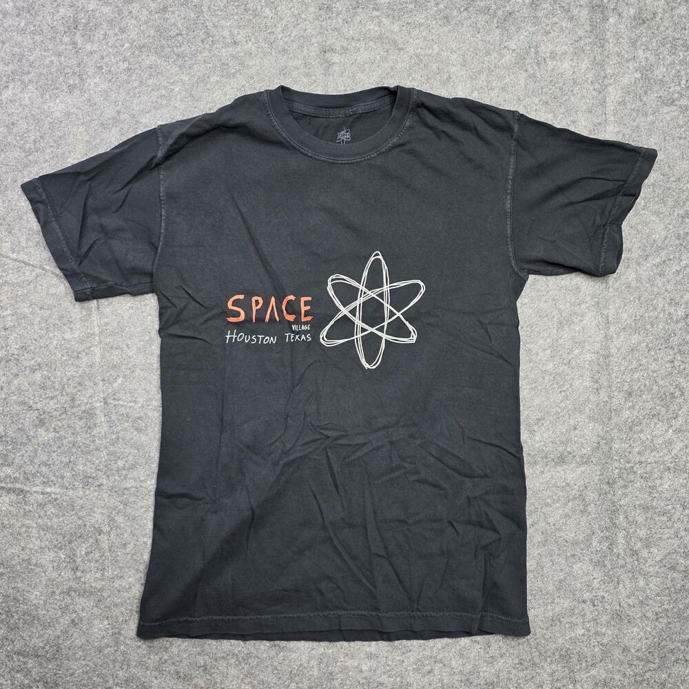 Travis Scott Cactus Jack Space Village Houston Texas Shirt Mens Small Black‎
